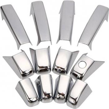Manija de puerta cromada con agujero llave para Silverado 1500/2500/3500 y Sierra 1500/2500/3500