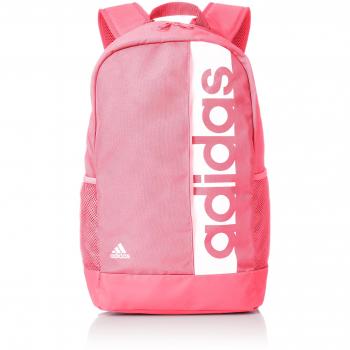Adidas Real Pink/White Backpack – Unisex Linear 46x27x16.5cm