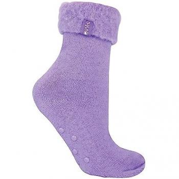 Warm & Soft Bed Sock Set with Non‑Slip Pads