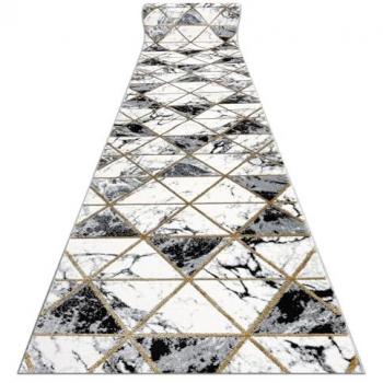 Gold & Black Triangle Luxury Rug