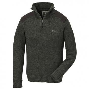 Pinewood Dam Hurricane Sweater Mörkgrön Melange