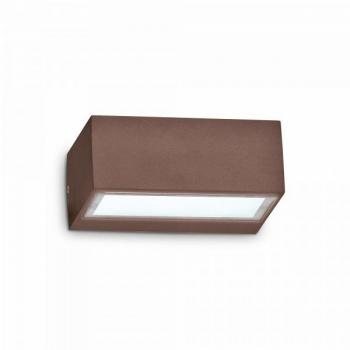 IDEAL LUX LIGHTING Twin Outdoor Up Down Wall Lamp 1 Light Coffee IP44, G9