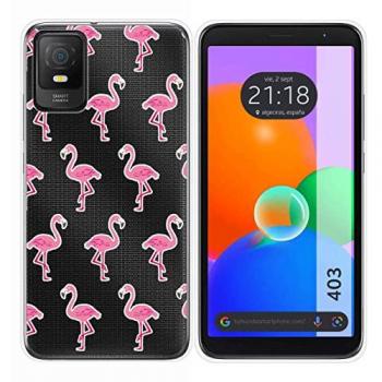 Funda Silicona TCL 403 Diseño Flamenco