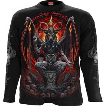 Baphomet Long Manches T‑Shirt Noir Masculin XXL