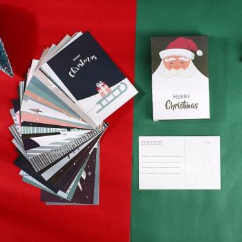 30 Pcs Merry Christmas Santa Claus DIY Greeting Cards