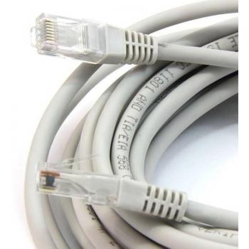 Cable Powergreen RJ45 Cat.6 UTP 0.25m Gris con Conectores Macho