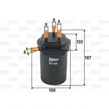 VALEO Filtre à carburant 587559
