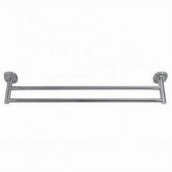 Portasciúgamanos Doppio Cromato TRAESIO 60 cm – Accessori Bagno Oval 52001