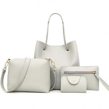 Pack de 4 pochettes en cuir PU pour femme