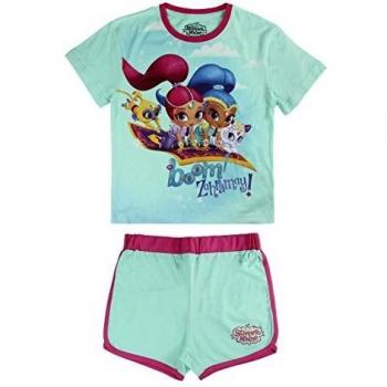 Shimmer and Shine - Conjunto Pijama Manga Corta 2 piezas 100% algodón
