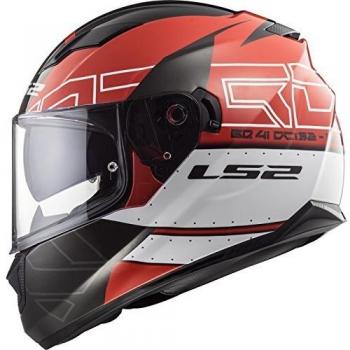 Casco Moto Integrale LS2 FF320 Stream Evo KUB Nero Rosso taglia 2XL