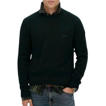 Forest Emerald Merino-Cotton Crewneck