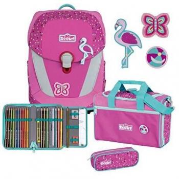 Scout Sunny II Schulranzen Set 4 tlg. mit Funny Snaps