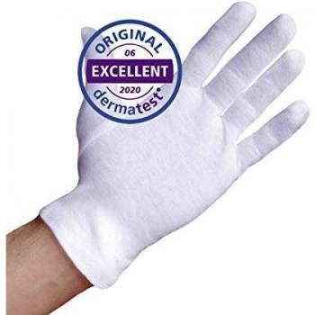 Guantes de hilo 100% algodón Well B4® Care, 3 pares, tamaño S