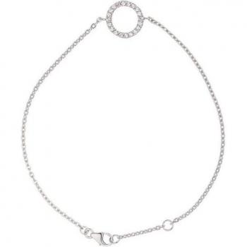 Pulsera Sabine 18 cm Ajustable – Plata Maciza 925 con Ojo de Circonio