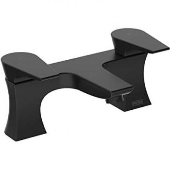 Hourglass Black Bath Filler Mixer Tap by Bristan