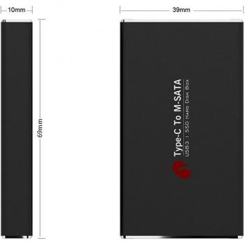 Type C to mSATA SSD External Case