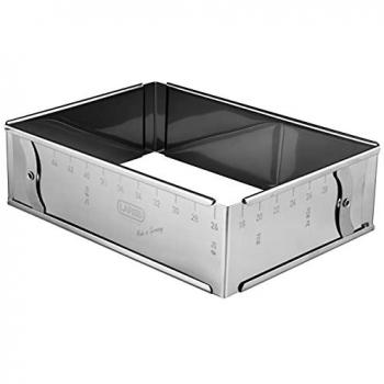 LARES Backrahmen 6028 eckig, mit Klemmung und Skala, Höhe 7,5 cm