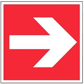 Signalisation Flèche Rouge 200mm