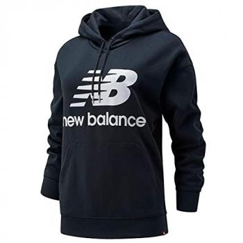Felpa New Balance Essentials Stacked Logo Oversized Nero S