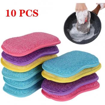 5/10/20PCS Non-Scratch Kitchen Scrub Sponges