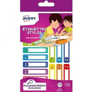 30 étiquettes stylos
