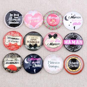 Onwear Handmade Glass Cabochon Mix for Jewelry Making - 30mm, 25mm, 20mm