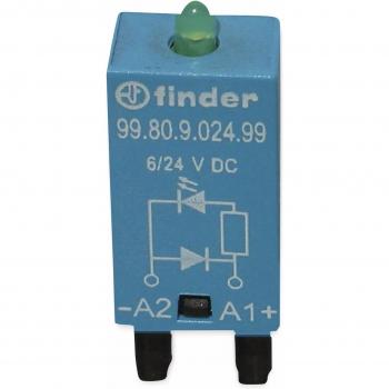 FINDER Steckmodul mit Freilaufdiode, 99.80.9.024.99, für Relais Serie 94, 95