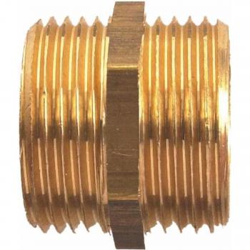 Mamelon Double Male Laiton Brut – 280 (Référence D04008B)