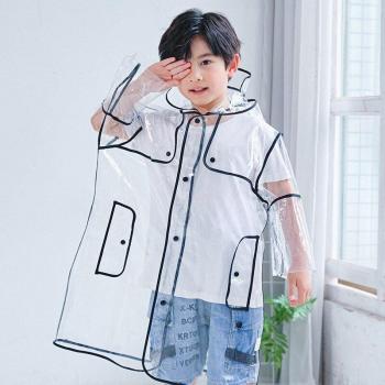 Yuding transparenter Regenmantel für Jungen und Mädchen