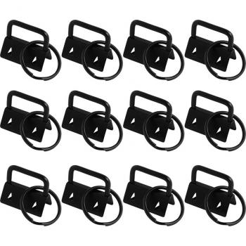 25/50Pcs Wristlet Keychain Hardware with Key Ring for Fabric Projects