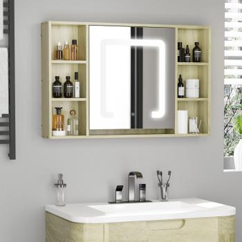 Dimmable Wall-Mounted Medicine Cabinet with Mirror