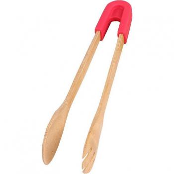 Pinzas de Cocina de Silicona y Madera
