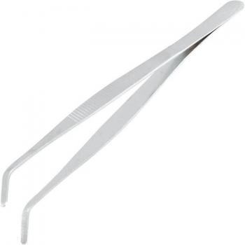 Pinza de Precisión Curva 20cm Tono Plateado