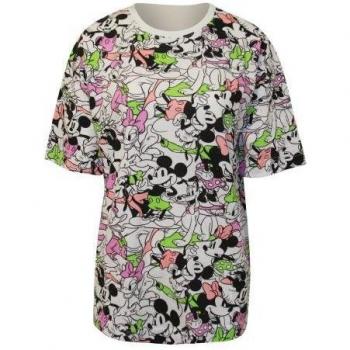 T-shirt larga donna Disney Topolino e amici