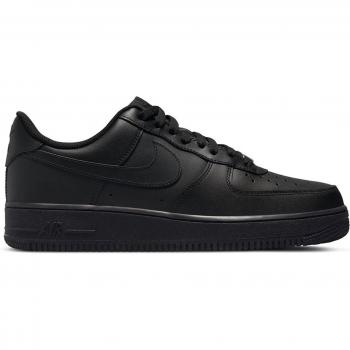 Nike Unisex Air Force 1 '07 Trainers - Black/Black Leather - Size UK 9