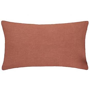 Funda de almohada linah terracota - lino lavado 50x70 cm