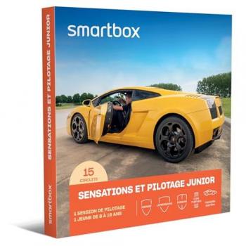Coffret Cadeau SMARTBOX - Sensations et pilotage junior - 1 session de pilotage pour 1 enfant de 12 à 18 ans