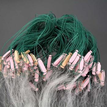 Filet à Mailles Pêche 3‑Couches 25 m – Flotteur Intégré