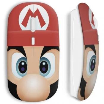 Mario Head Wireless Mouse - Ergonomic Design with Rechargeable Battery