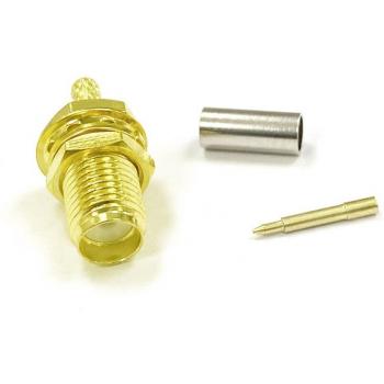 1PC SMA Female Jack RF Coaxial Connector for RG316 RG174 LMR100 Cable