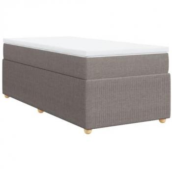 Boxspringbett “VidaXL” – Lanata 100×200 cm, taupe‑Stoff
