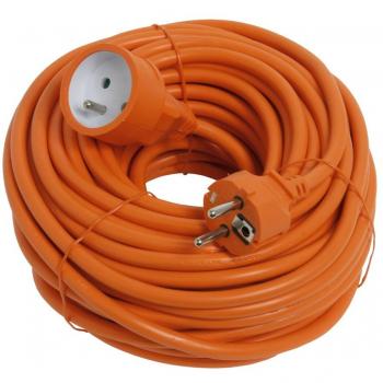 Rallonge de jardin 25m 2P 16A HO5VV-F 2x1.5 Orange