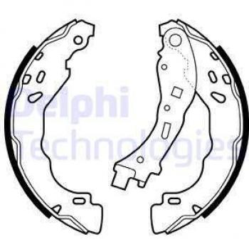 Kit de mâchoires de frein DELPHI LS2065 pour freins à tambour