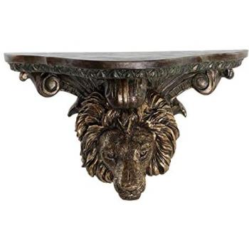Mensola decorativa leone dorato DKD Home Decor (36,5 x 16,5 x 21 cm)