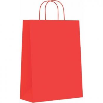 Paq.25 bolsas papel asa retorcida formato M 27+12x