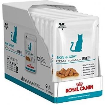 Royal Canin Skin & Coat Gatos Comida Húmeda - 12 Sobres de 100 gr