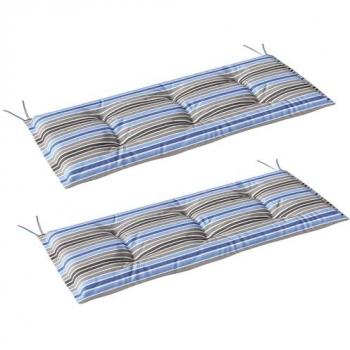 Outsunny Jardín Chic – Juego de 2 Cojines Rectangulares 120×50×5 cm