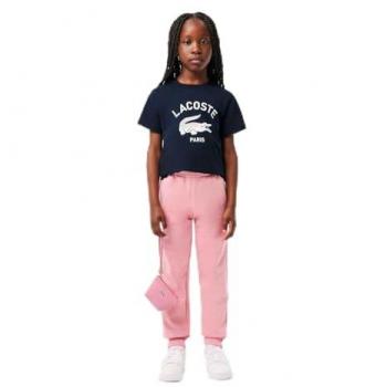 Short Sleeve Graphic Logo Lacoste Kids – Bleu Marine – 8