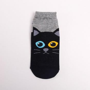 Cotton Black Animal Socks
